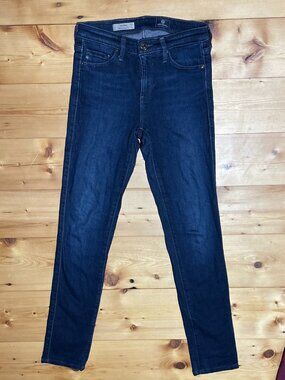 AG Jeans The Prima Mid-Rise Cigarette Leg Jeans - Dark Wash